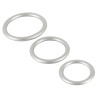 You2Toys Lot de 3 cockrings Silicone Thin Ring Gris